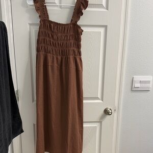 Old navy Brown Ruffled Dress